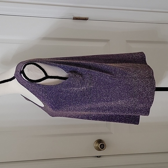 Carolyn Strauss Size 1X Purple and Gold Cardigan Set, Excellent Used Condition - Picture 3 of 16